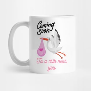 Stork bringing Baby Mug